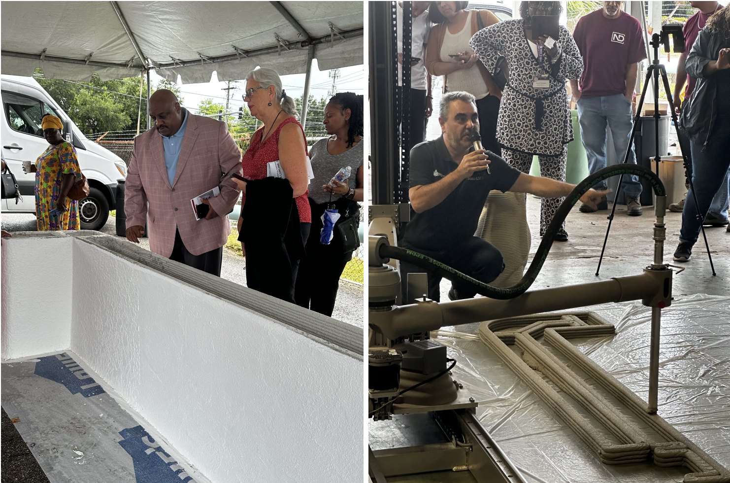 3D printed affordable housing under construction in East Tampa, Florida